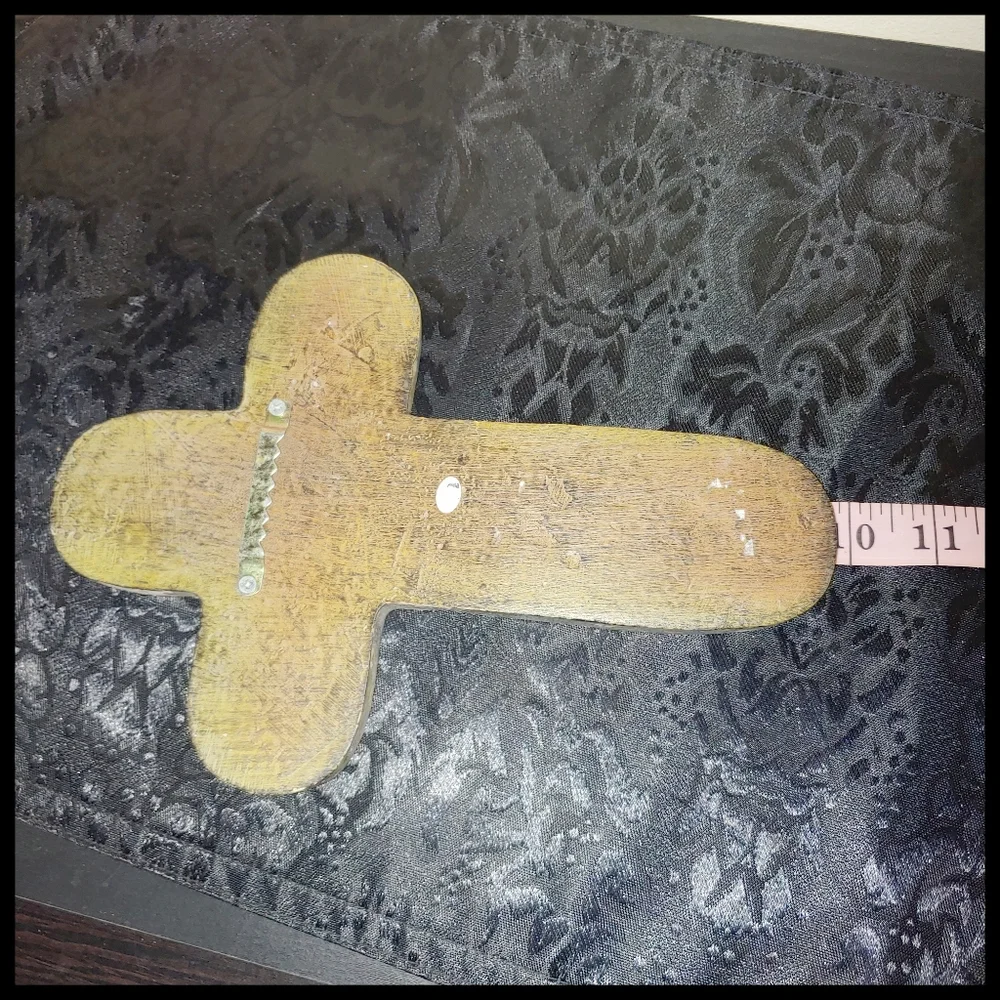 Elegant Gray Wall Cross Decor